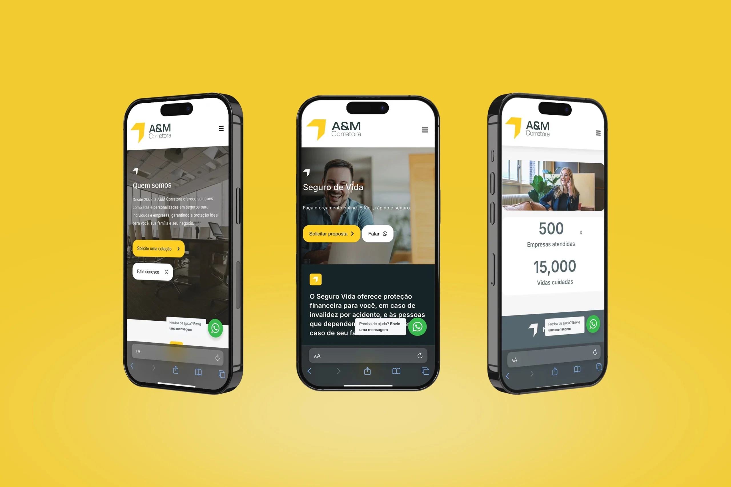 Site Case A&M Corretora