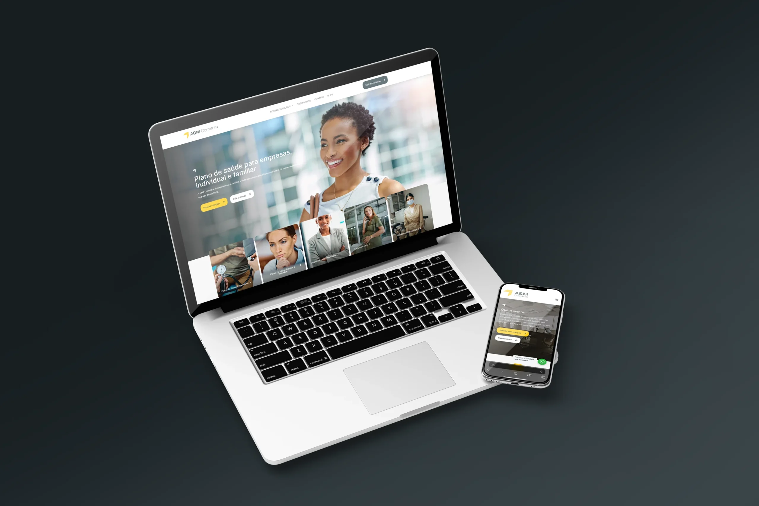 Site Case A&M Corretora